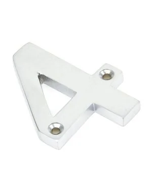 Satin Chrome Numeral 4