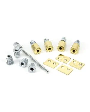 Lacquered Brass Secure Stops (Pack of 4)
