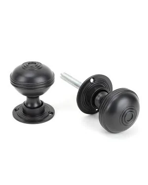 Aged Bronze 50mm Prestbury Mortice/Rim Knob Set