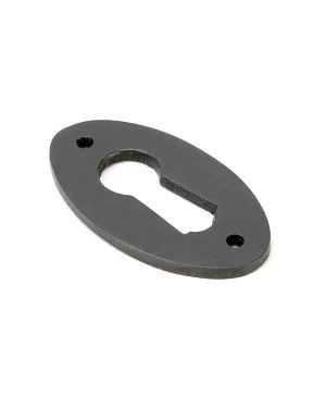 Aged Bronze Oval Escutcheon