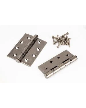 Pewter 4" Ball Bearing Butt Hinge (Pair) ss