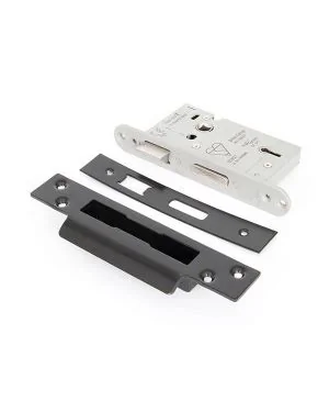 Black 2" 5 Lever Heavy Duty BS Sash Lock