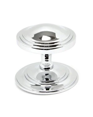 Polished Chrome Art Deco Centre Door Knob