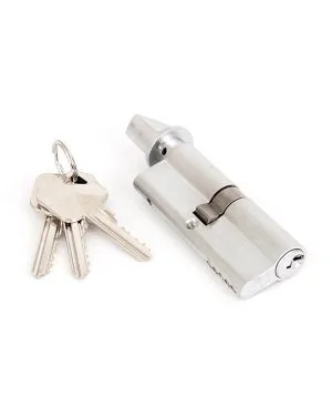 Satin Chrome 40/40 Cylinder/Thumbturn