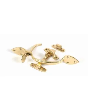 Polished Brass Cast Suffolk Latch Set