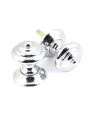 Polished Chrome Elmore Concealed Mortice Knob Set