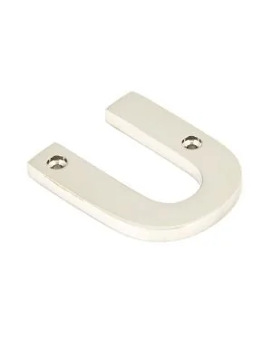 Polished Nickel Letter U