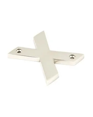 Polished Nickel Letter X