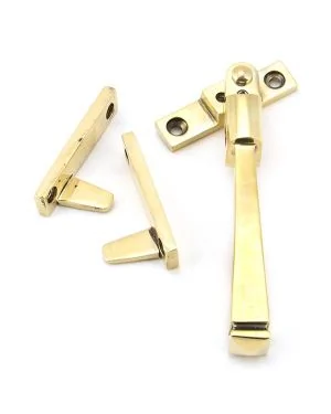 Aged Brass Night-Vent Locking Avon Fastener