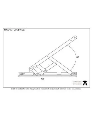 SS 16" Defender Friction Hinge - Side Hung