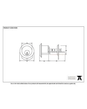 Black Rim Cylinder KD