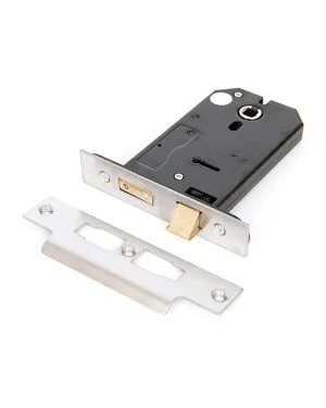 SS 5" Horizontal 3 Lever Sash Lock