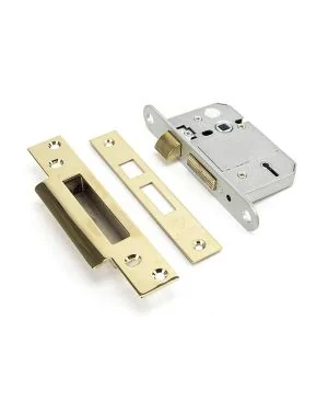 PVD 2½" 5 Lever BS Sash Lock