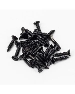 Black 8x¾" Countersunk Raised Head Screws (25)