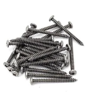 Pewter 10x2" Round Head Screws (25)