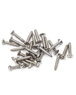 Stainless Steel 4x¾" Countersunk Raised Head Screws (25)