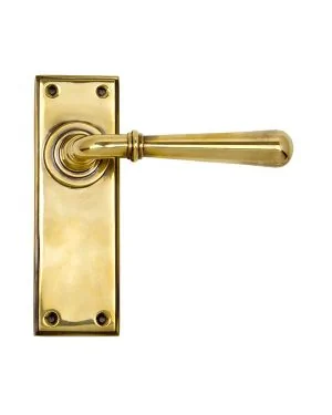 Aged Brass Newbury Lever Latch Set