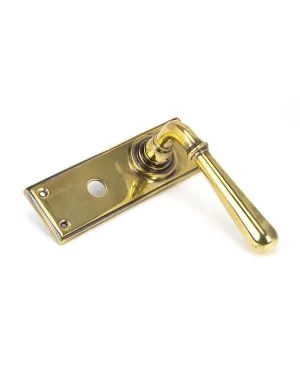 Aged Brass Newbury Lever Bathroom Set