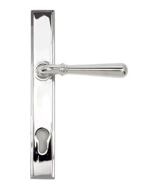 Polished Chrome Newbury Slimline Lever Espag. Lock Set