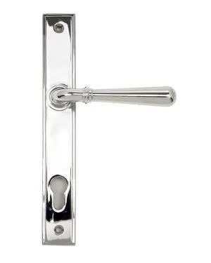 Polished Chrome Newbury Slimline Lever Espag. Lock Set