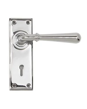 Polished Chrome Newbury Lever Lock Set