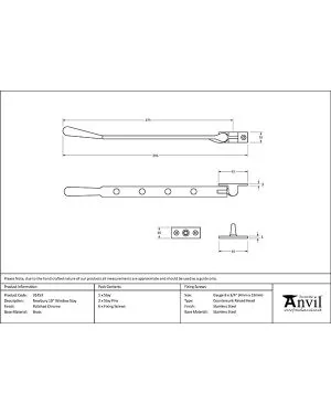Polished Chrome 10" Newbury Stay