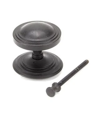 External Beeswax Art Deco Centre Door Knob