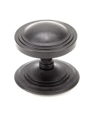 External Beeswax Art Deco Centre Door Knob