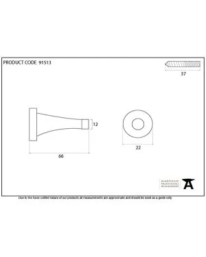 Aged Bronze Projection Door Stop