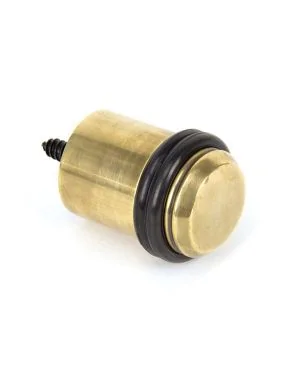 Aged Brass Floor Mounted Door Stop