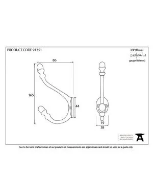 Polished Nickel Hat & Coat Hook
