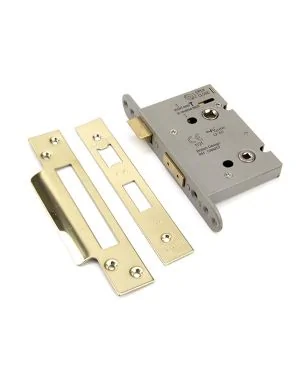 PVD 3" Heavy Duty Bathroom Mortice Lock