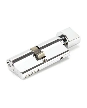 Polished Chrome 35/35 Euro Cylinder/Thumbturn