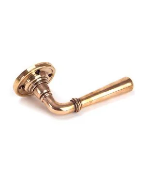 Polished Bronze Newbury Lever on Rose Set