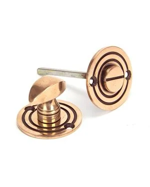 Polished Bronze Round Bathroom Thumbturn