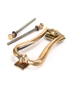 Polished Bronze Slimline Art Deco Door Knocker