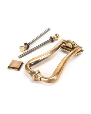 Polished Bronze Slimline Art Deco Door Knocker