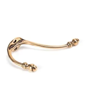 Polished Bronze Hat & Coat Hook