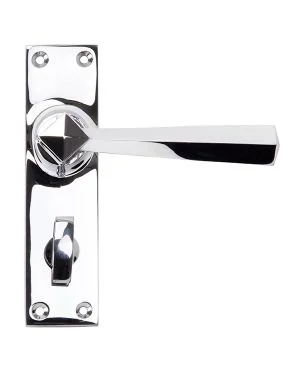 Polished Chrome Straight Lever Bathroom Set