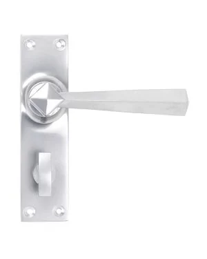 Satin Chrome Straight Lever Bathroom Set