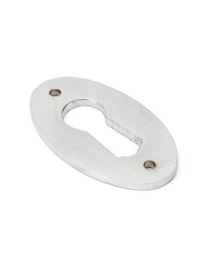 Satin Chrome Oval Escutcheon