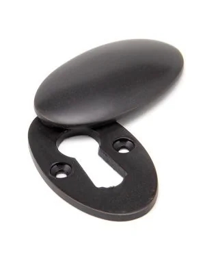 Aged Bronze Oval Escutcheon & Cover