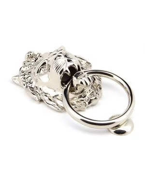 Polished Nickel Lion Head Door Knocker