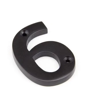 Aged Bronze Numeral 6