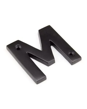 Aged Bronze Letter M