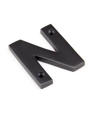 Aged Bronze Letter N