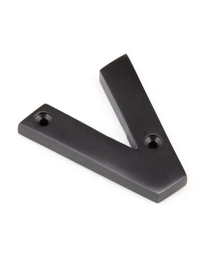 Aged Bronze Letter V