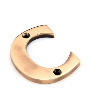 Polished Bronze Letter C