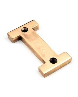 Polished Bronze Letter I