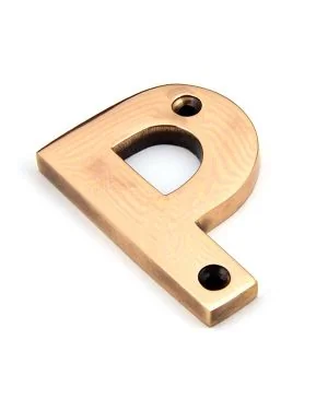 Polished Bronze Letter P